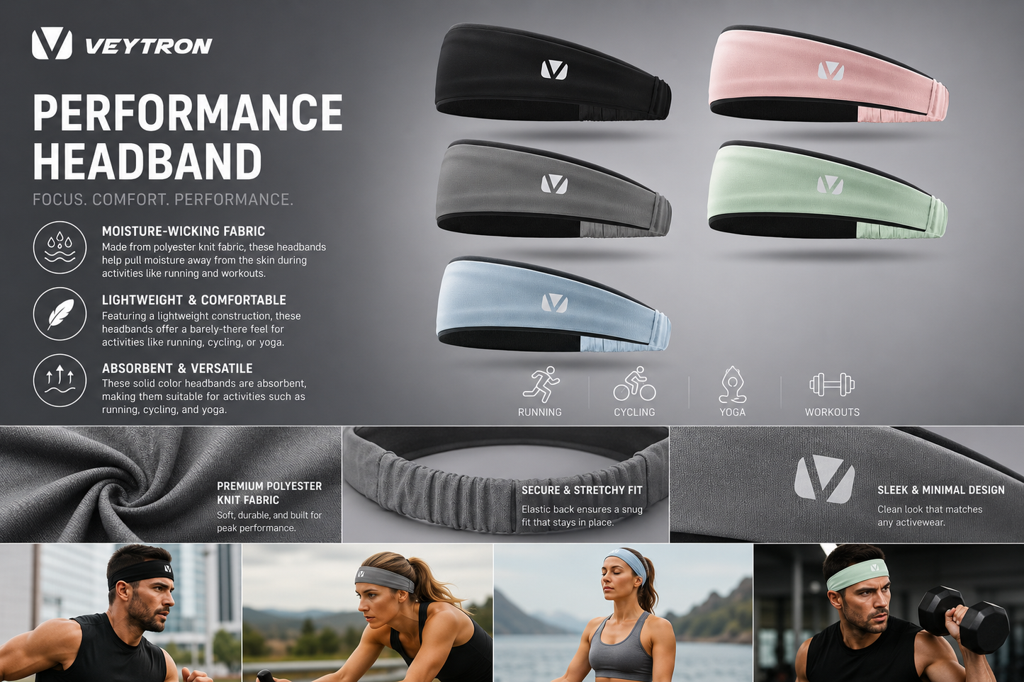 Veytron™ Performance Sweatbands